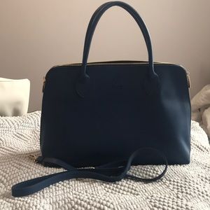 Blue Vera Pelle handbag